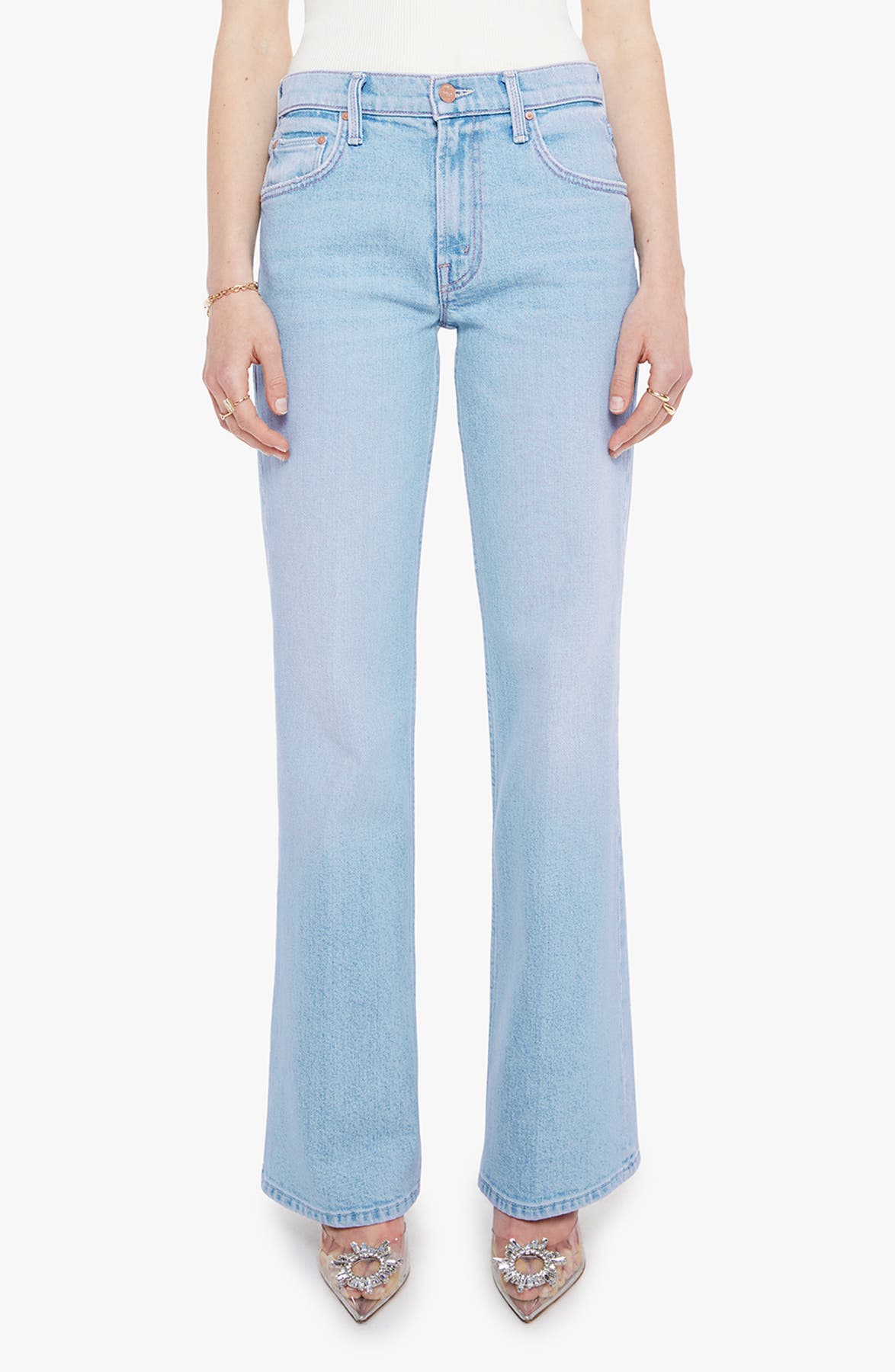 Mother The Bookie Sneak Bootcut Jeans