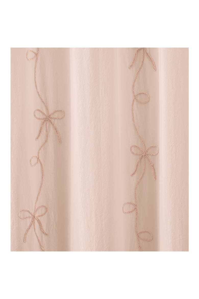 Sasha Bows Shower Curtain, Alternate, color, BLUSH