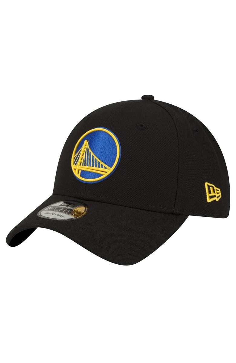 New Era Men's New Era Black Golden State Warriors The League 9FORTY Adjustable Hat, Main, color,