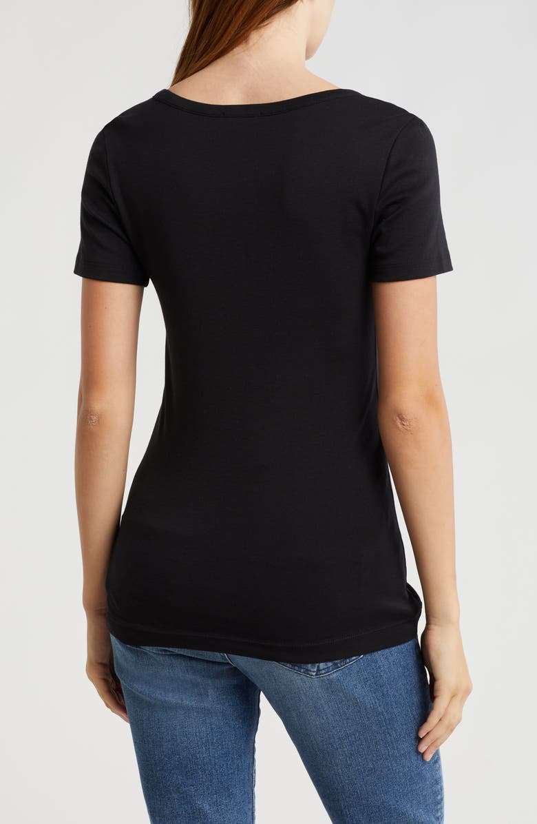 7 For All Mankind Cotton V-Neck T-Shirt, Alternate, color,