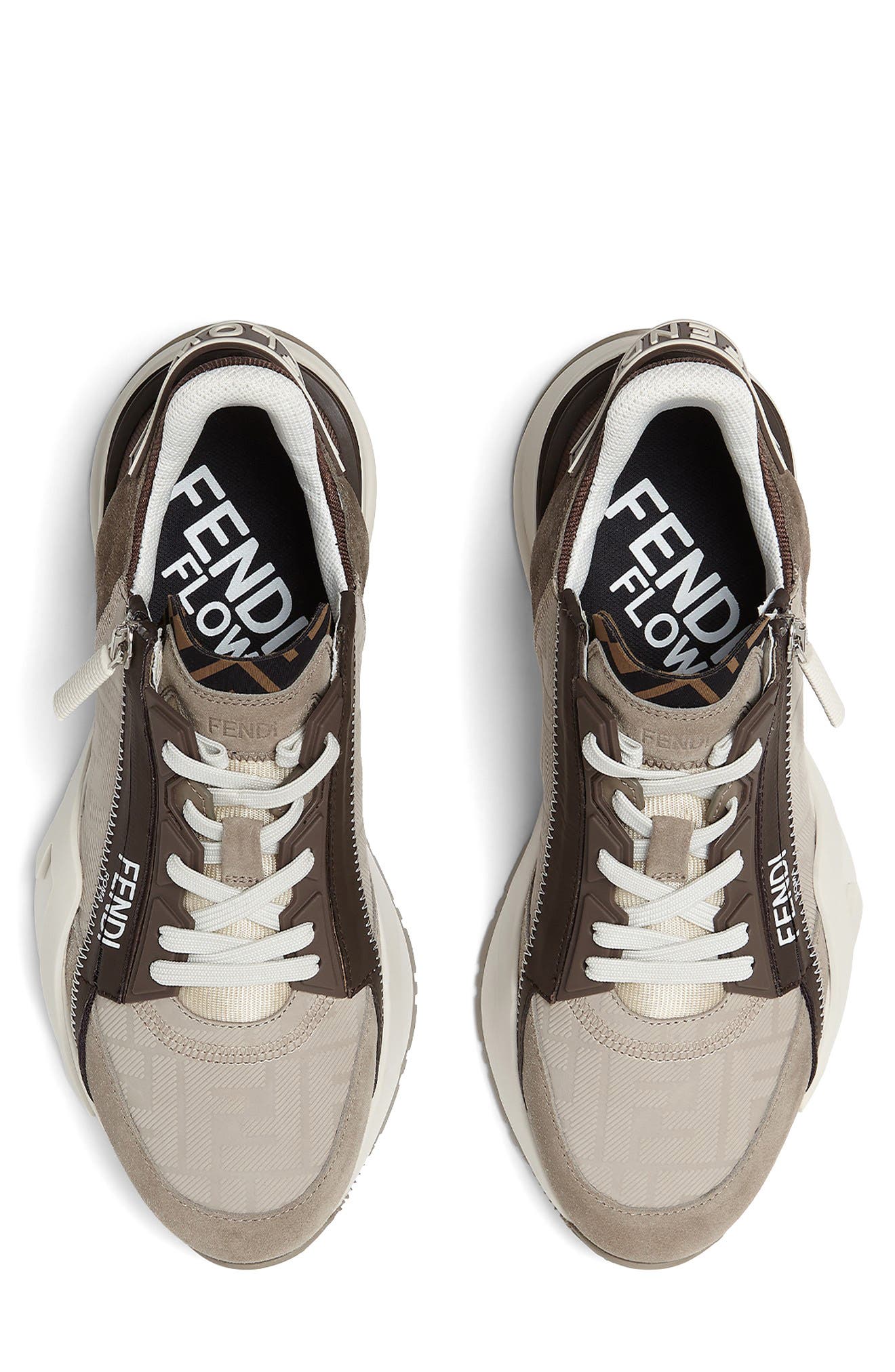 Fendi Flow Sneaker, Alternate, color, Beige/ Light Khaki