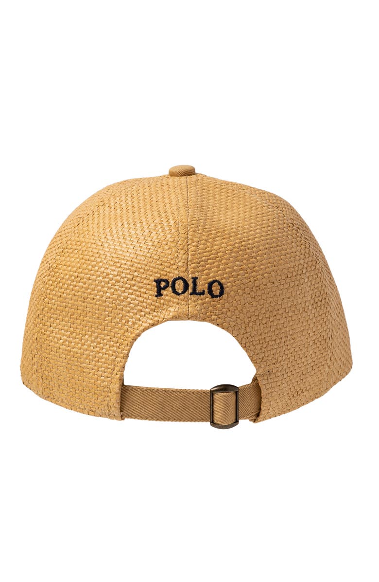 Polo Ralph Lauren Straw Baseball Hat, Alternate, color, Natural