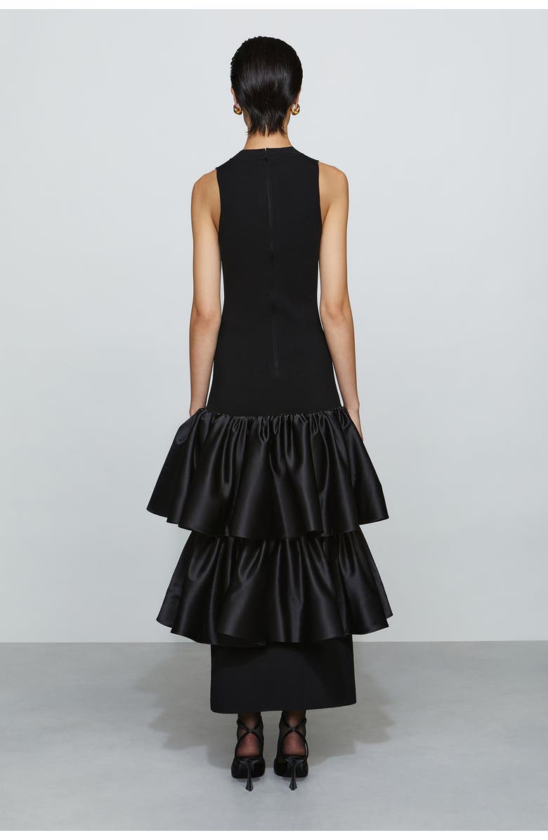 Et Ochs Antoinette Knit Combo Dress, Alternate, color, Black