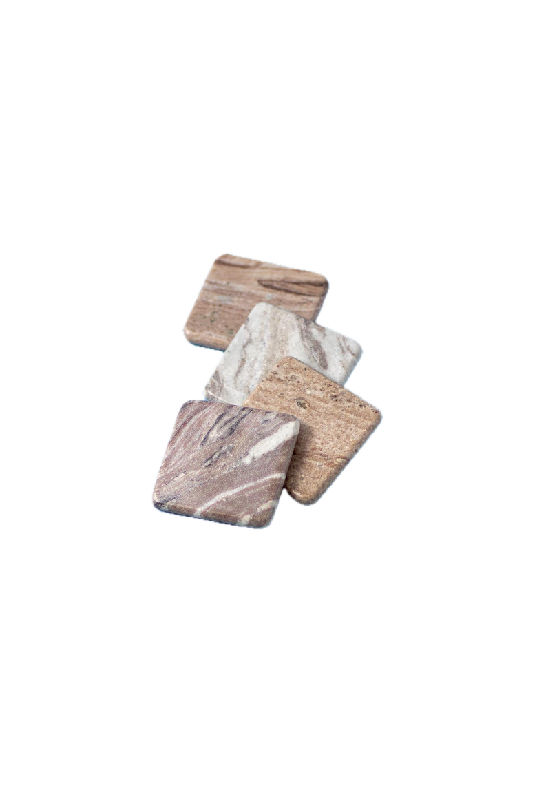 Waterfall Square Coasters - Set of 4, Main, color, Marble