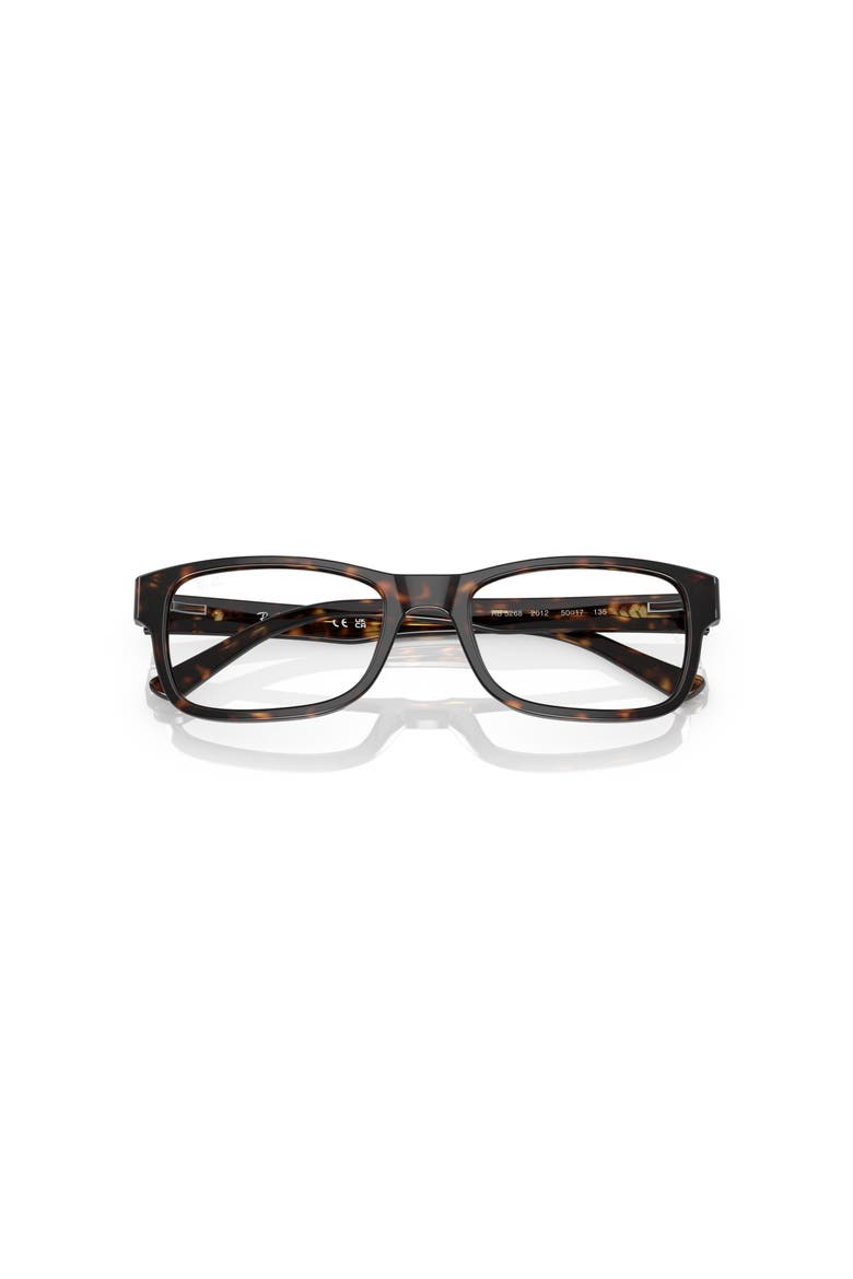 52mm Square optical glasses, Alternate, color, Tortoise
