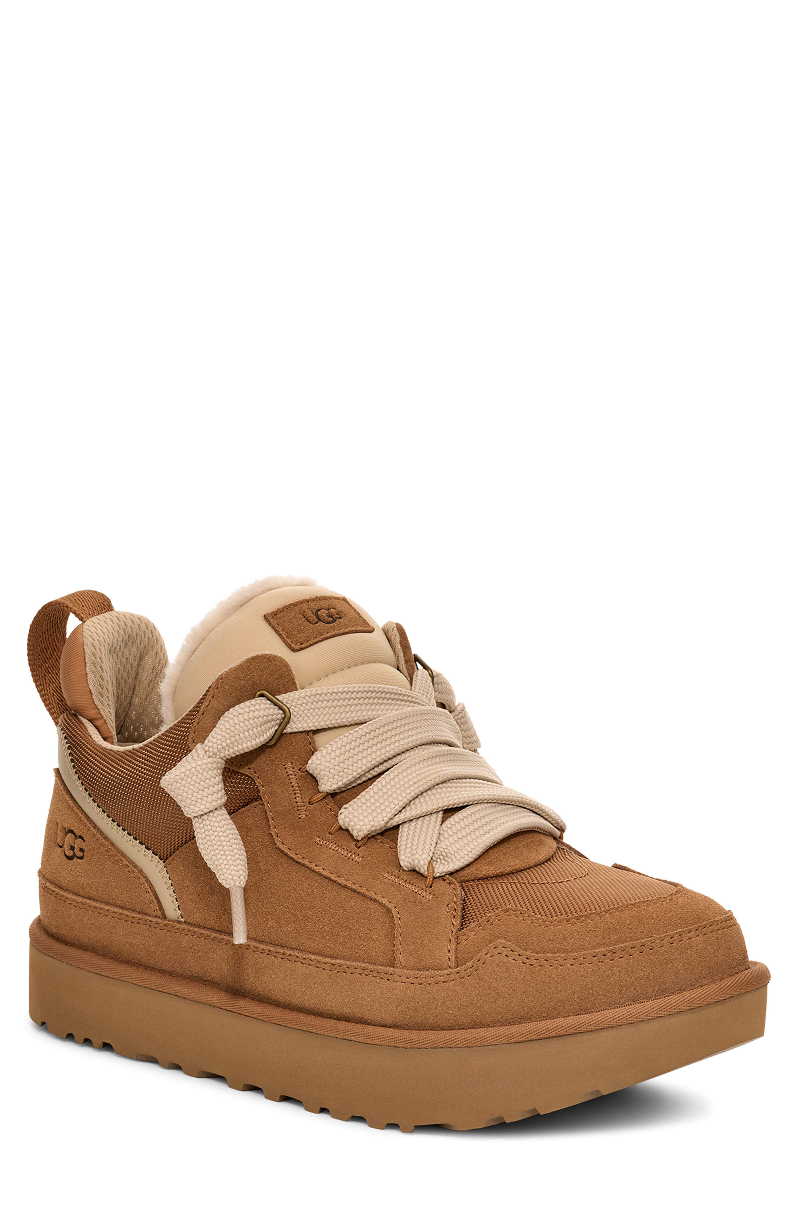 Men's Lowmel Sneaker, Alternate, color, CHESTNUT