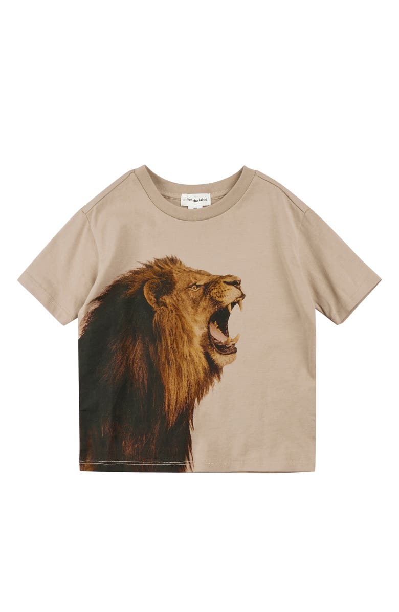 MILES THE LABEL Kids' Lion Graphic T-Shirt, Main, color, 