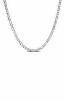 Sterling Silver 1.4mm Curb Chain Necklace