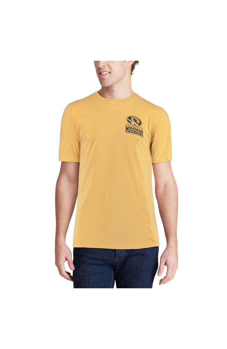 IMAGE ONE Men's Gold Missouri Tigers Comfort Colors Campus Icon T-Shirt, Alternate, color, 