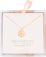 Leith Compass Disc Pendant Necklace