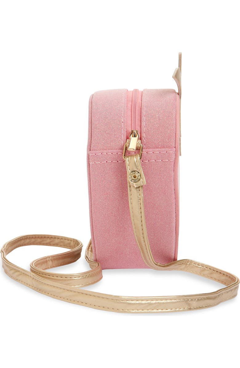 Mimi & Lula Kids' Mini Strawberry Faux Suede Crossbody Bag, Alternate, color, Pink