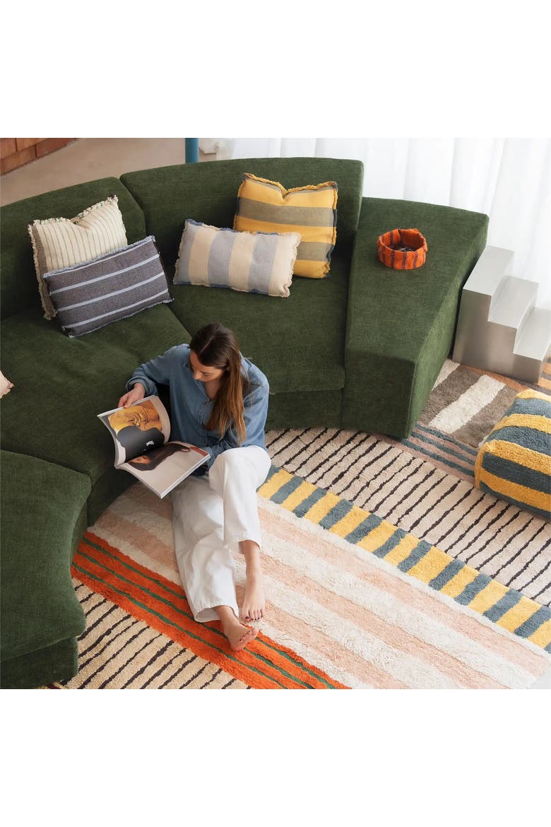 Washable Rug Color On Clay, Alternate, color, Orange, Rose, Natural, Honey