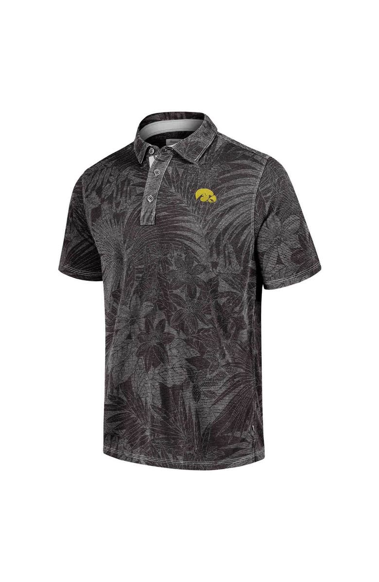 Tommy Bahama Men's Tommy Bahama Black Iowa Hawkeyes Big & Tall Sport Santiago Paradise Polo, Alternate, color, Black