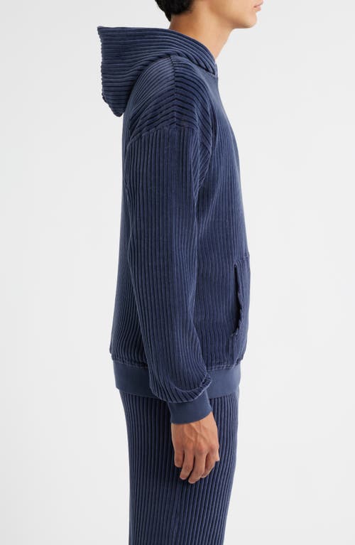 Krost Magma Valore Corduroy Hoodie In Blue