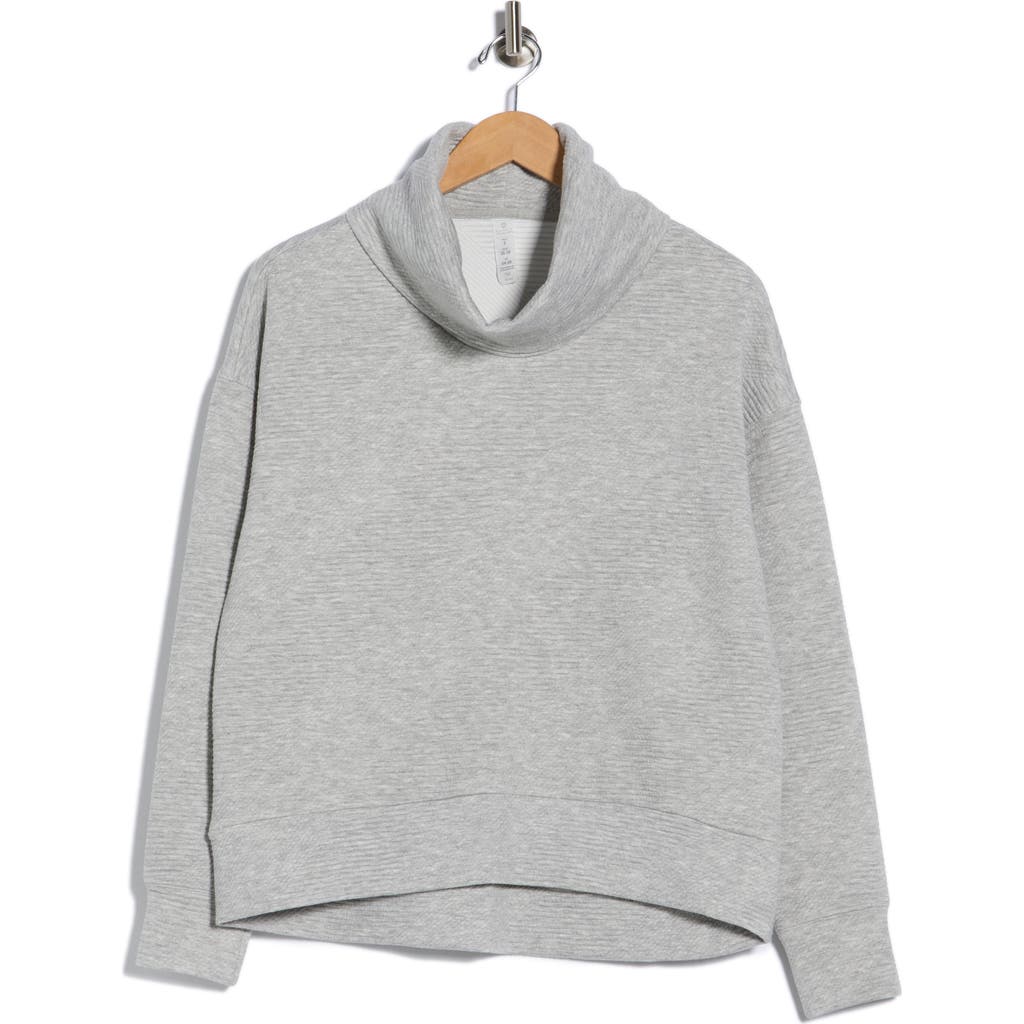 Balance Collection Marci Long Sleeve Turtleneck Top In Gray