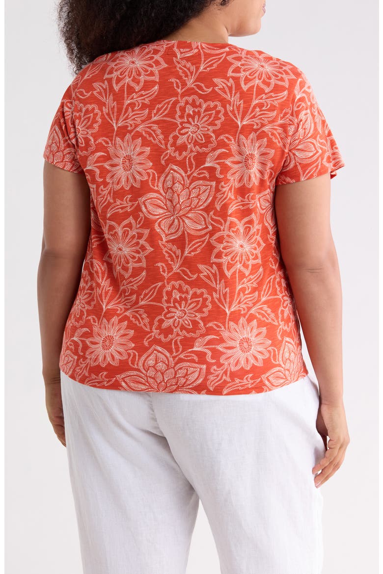 Cotton Blend Pocket T-Shirt, Alternate, color, ORANGE