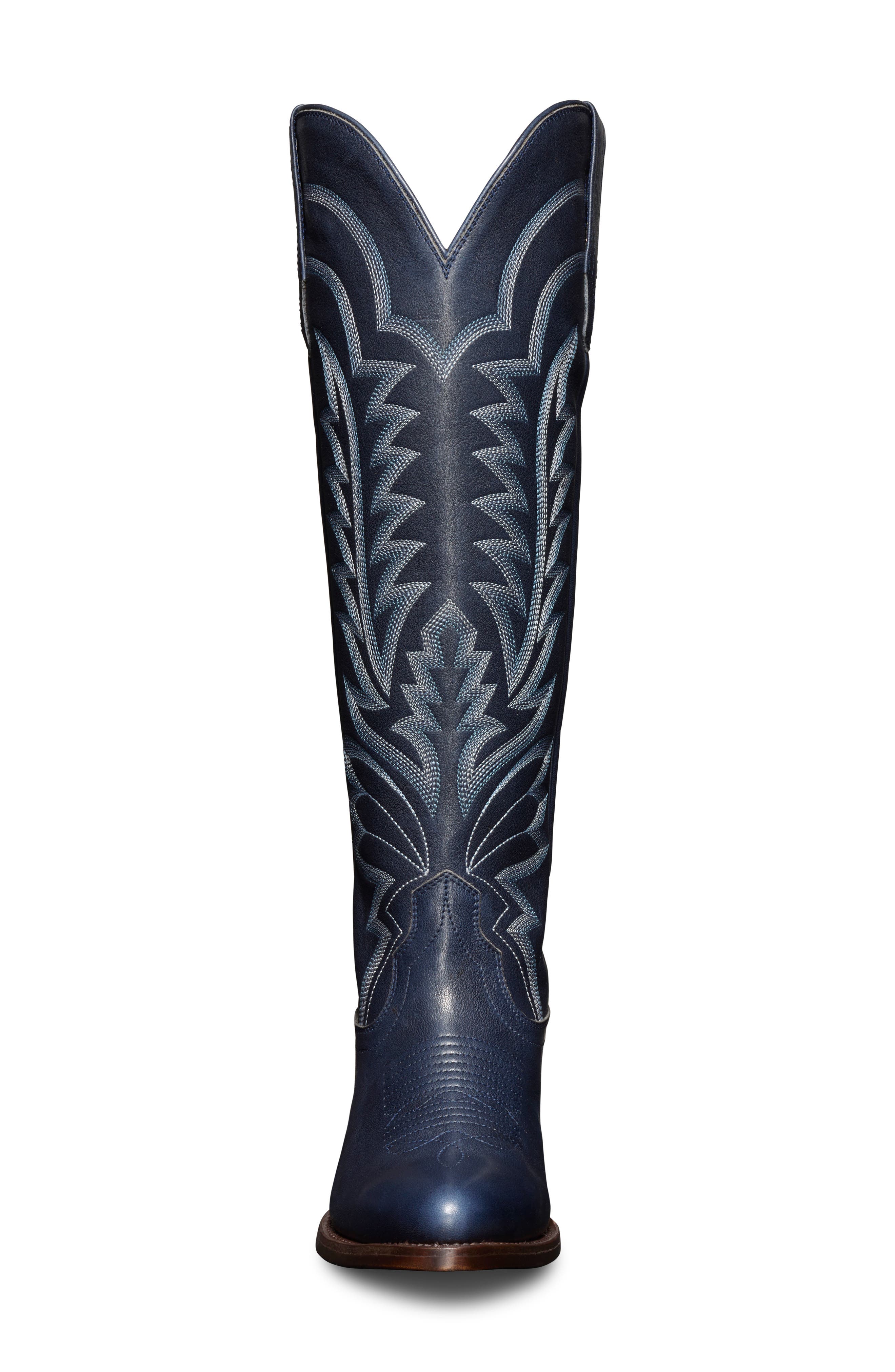 The Abby Western Boot, Alternate, color, NAVY