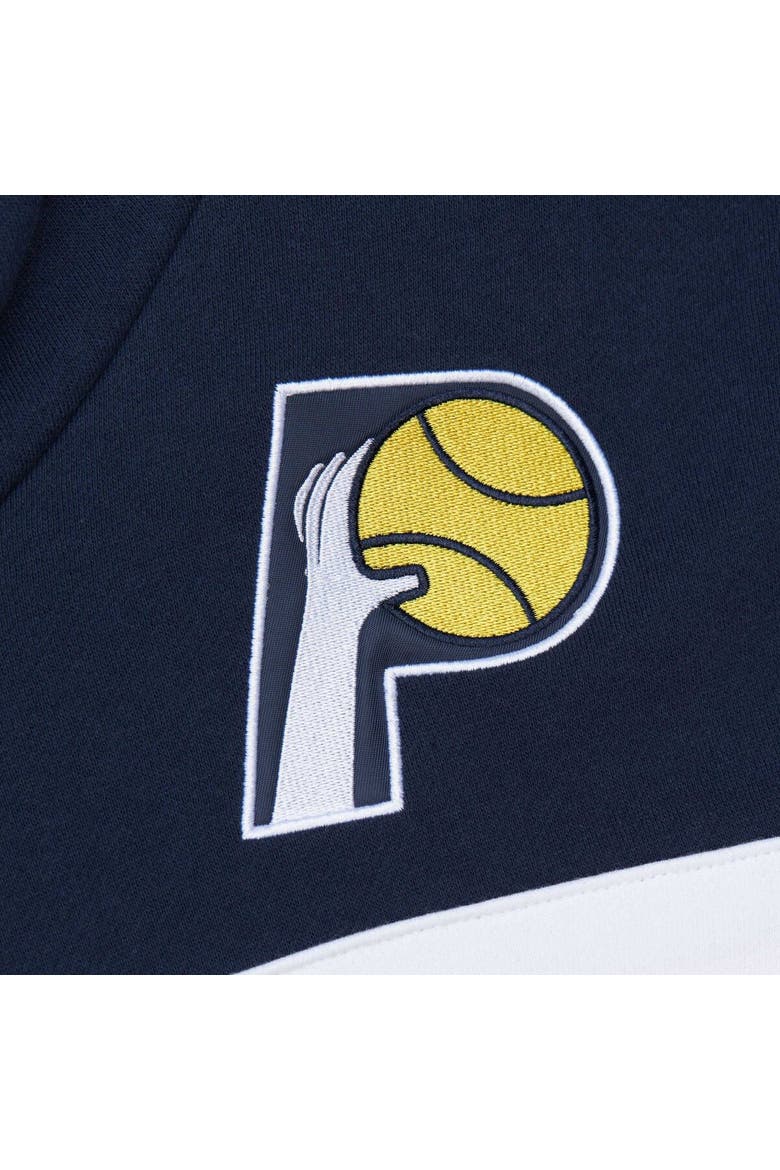 Men's Mitchell & Ness Navy/Gold Indiana Pacers Head Coach Pullover Hoodie, Alternate, color, Navy