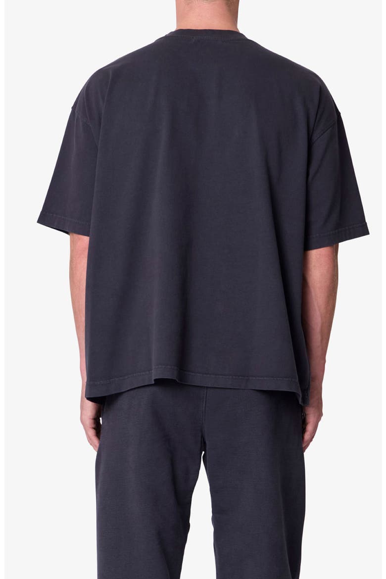 Heavy Basic Boxy Cotton T-Shirt, Alternate, color, WASHED BLACK