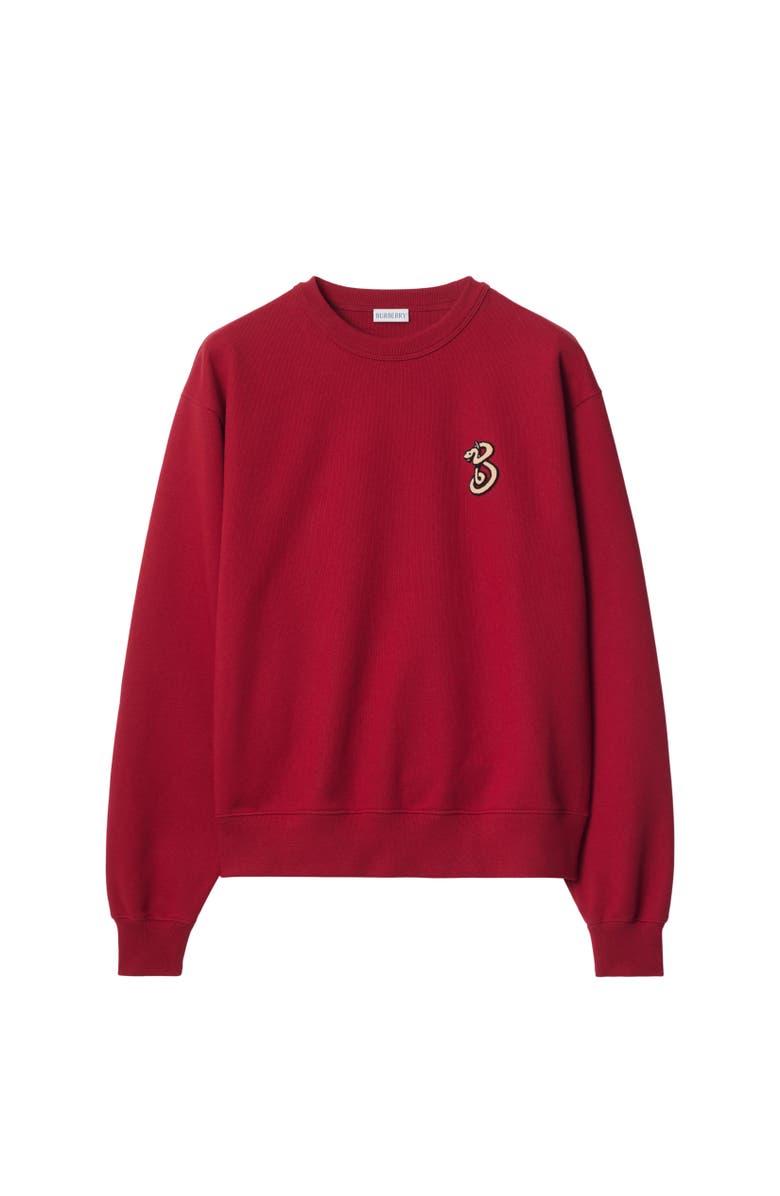 Burberry B Snake Cotton Sweatshirt, Alternate, color,