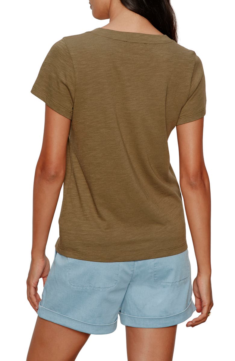 Sanctuary V-Neck T-Shirt, Alternate, color, Burnt Olive Green