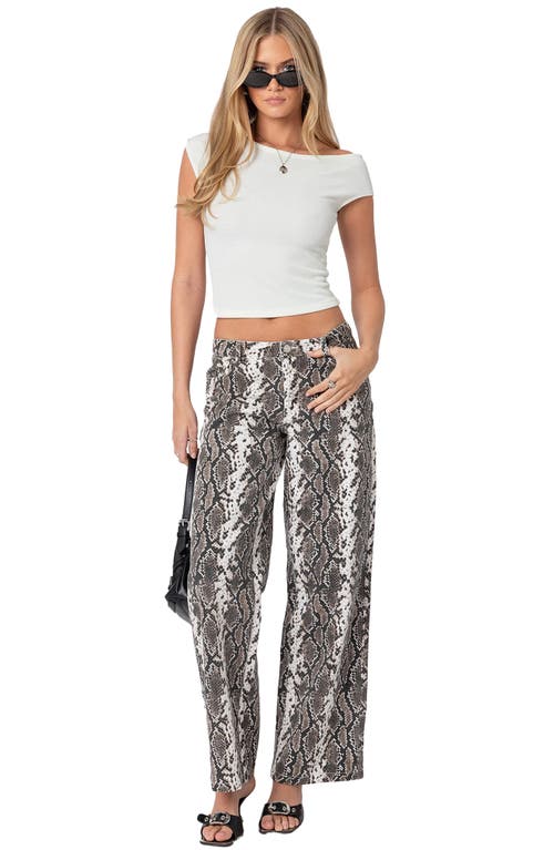Edikted Jett One-shoulder Crop Top In White