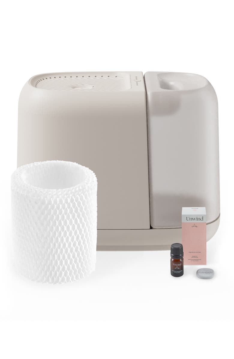 CANOPY Large Room Humidifier Starter Kit, Main, color, White Tones