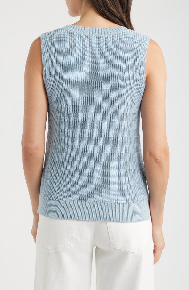 Seasalt Cornwall Lookout Point Knit Vest, Alternate, color, Blue Fog
