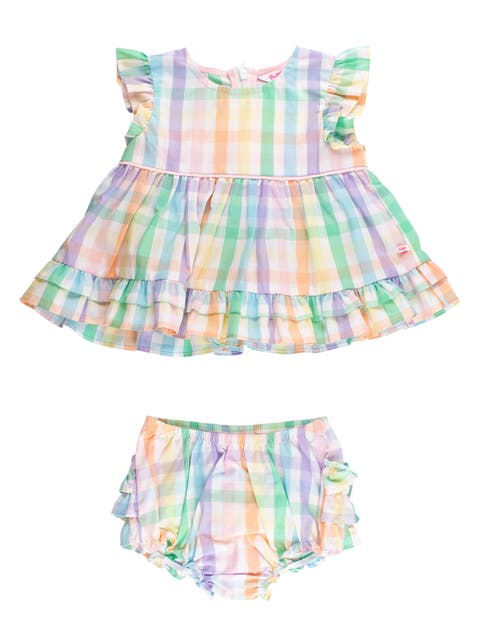 Woven Ruffle Sleeve Swing Top & Bloomer Set (Baby)