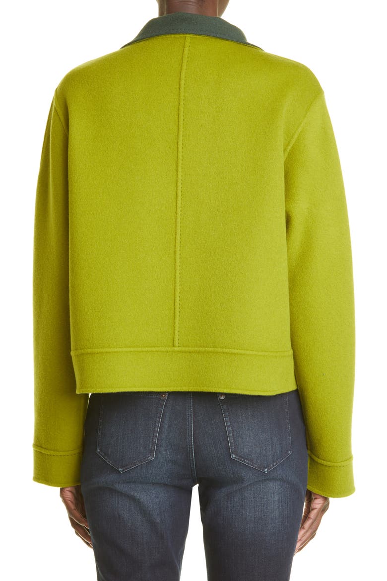 Simone Reversible Wool & Cashmere Coat, Alternate, color, DARK SEAWEED/ SEA KELP