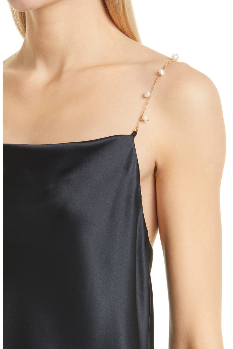 Busy Silk Camisole, Alternate, color, BLACK
