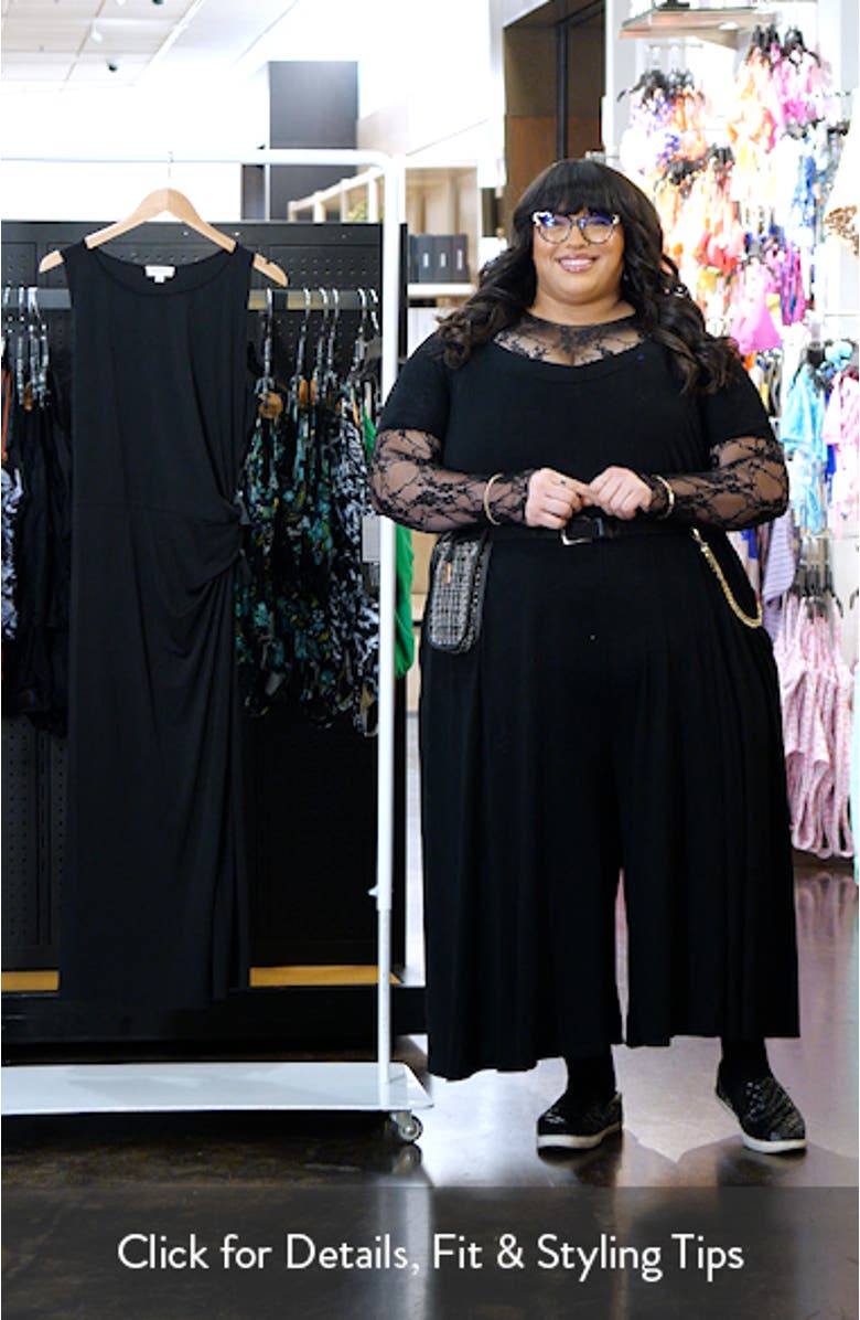 Amary Tie Waist Knit Midi Dress, sales video thumbnail