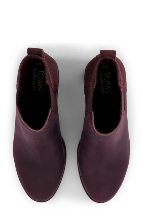 Toms Block Heel Chelsea Boot In Purple