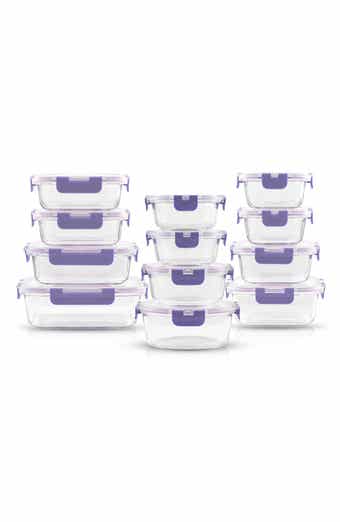 JoyJolt 24-Piece Glass Food Storage Containers with Lids