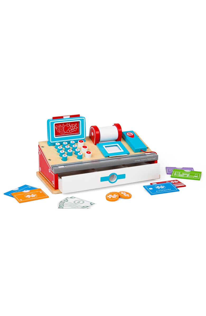 Bigjigs Toys Shop Till with Scanner, Main, color, Multicoloured
