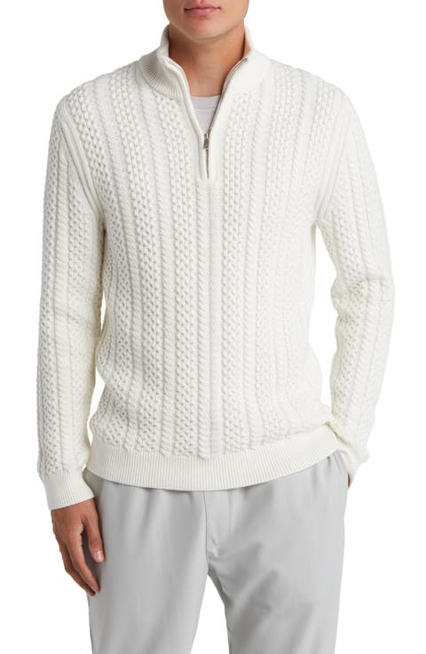 Bantham Cabled Henley Sweater