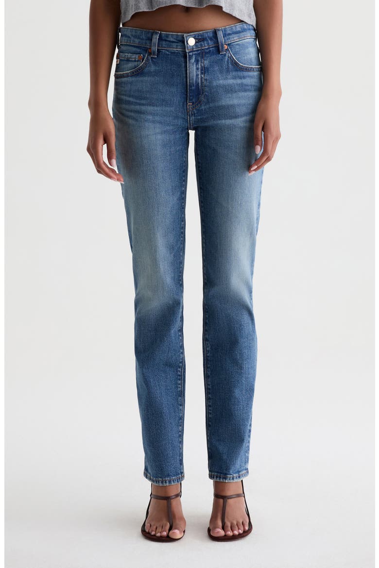 Sandra Low Rise Slim Straight Leg Jeans, Main, color, 10 YEARS MACHIA