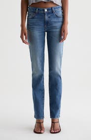 AG Sandra Low Rise Slim Straight Leg Jeans