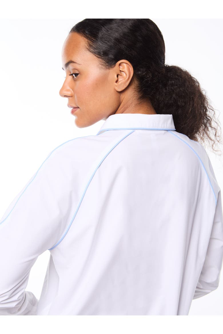 Doni Long Sleeve Polo, Alternate, color, BRILLIANT WHITE