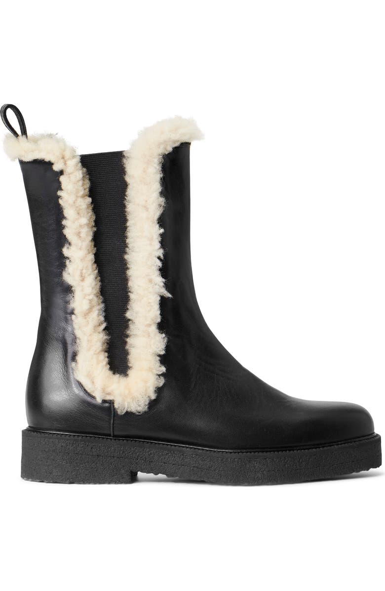 STAUD Palamino Genuine Shearling Chelsea Boot, Alternate, color,