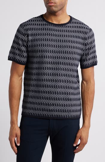 Emporio Armani Textured Jacquard Wool T-Shirt | Nordstromrack