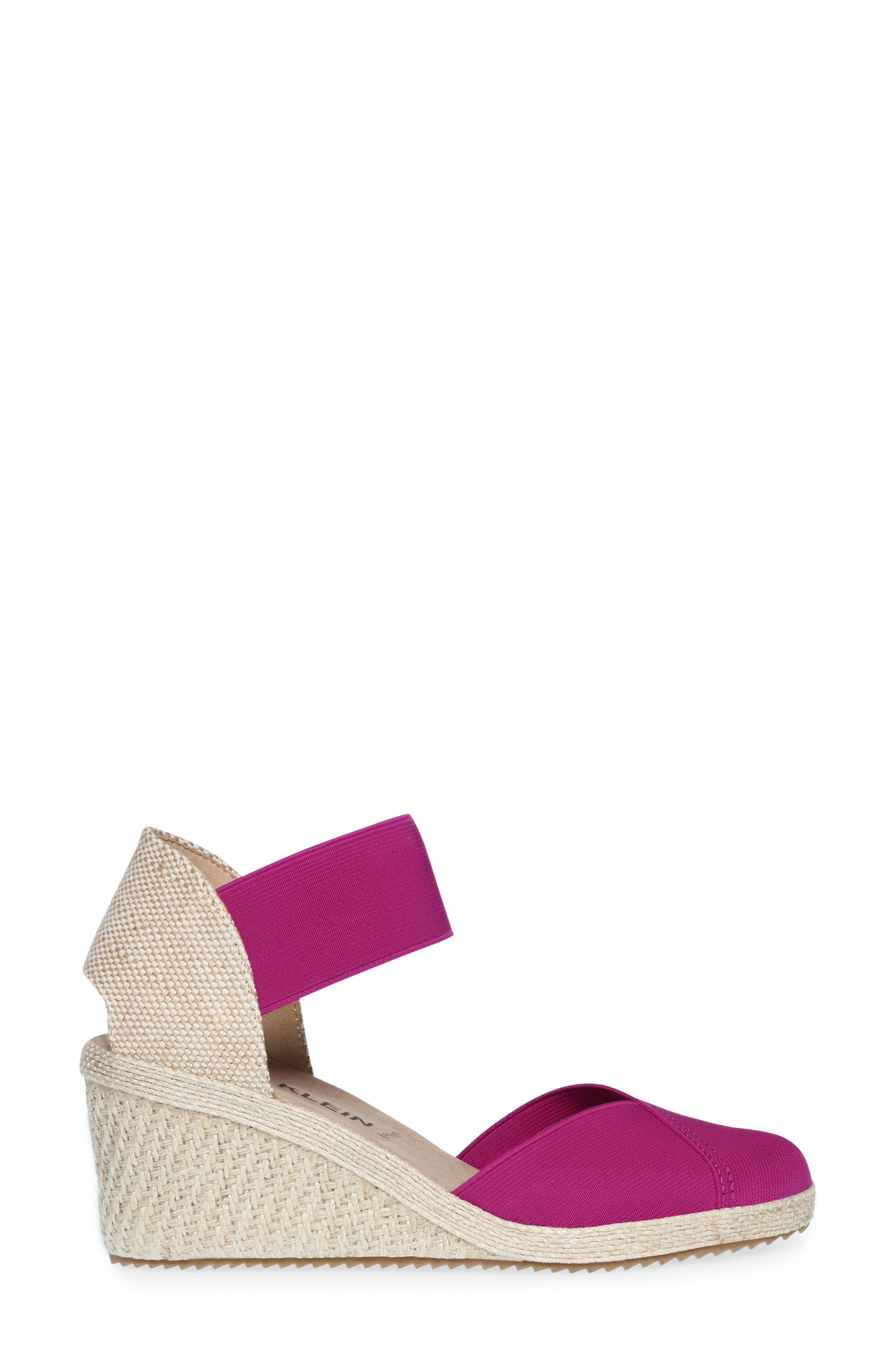 Anne Klein Zoey Wedge Sandal, Alternate, color, Fuschia