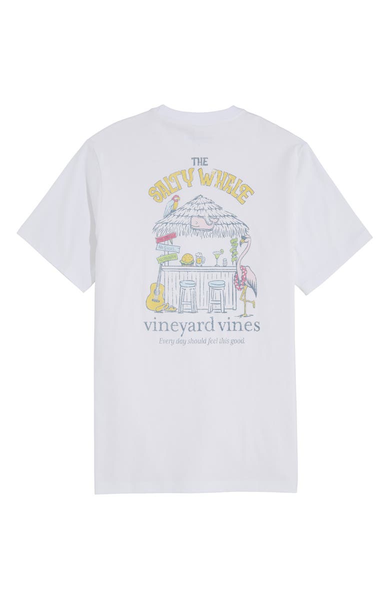 vineyard vines Bar Hut Cotton Graphic Pocket T-Shirt, Alternate, color, White Cap