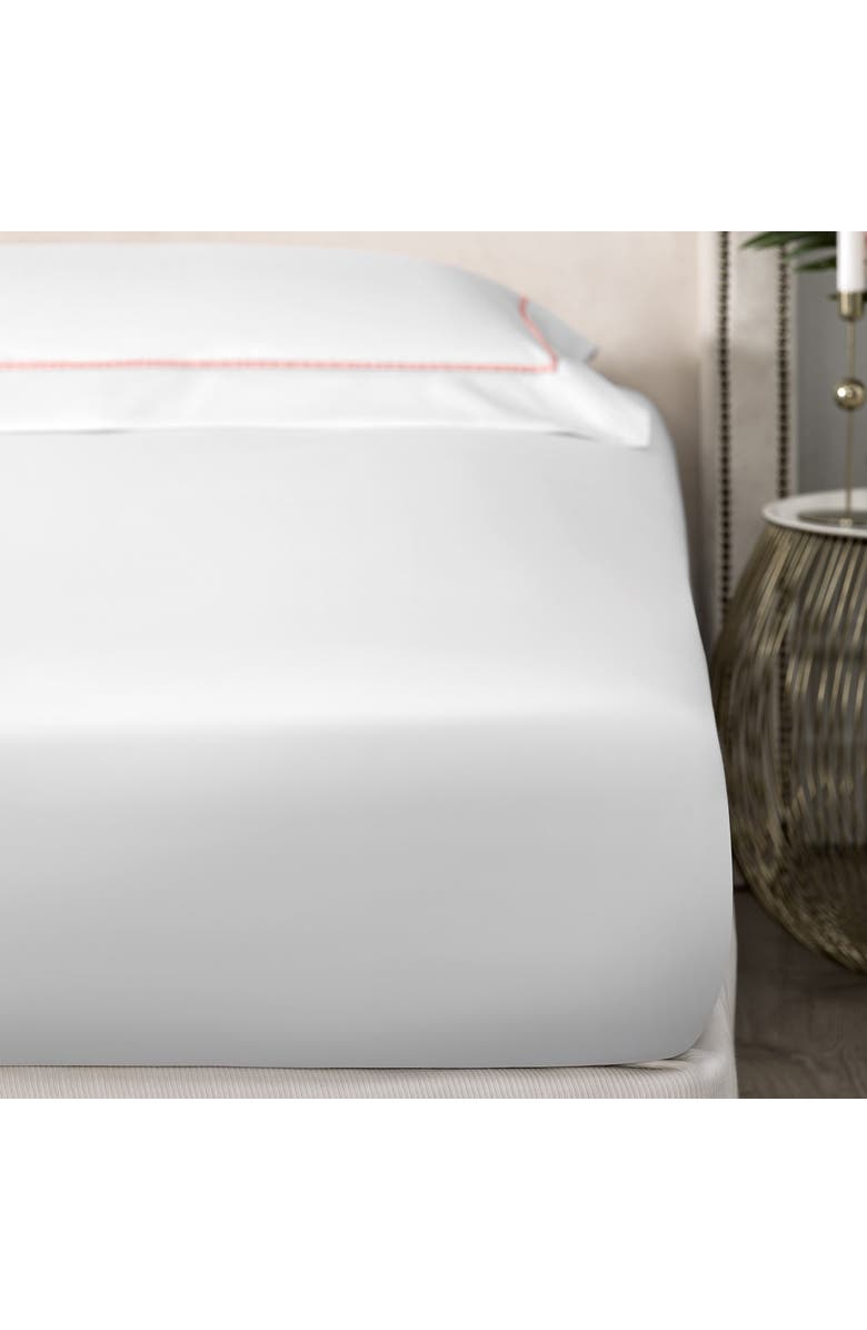 Togas Plaza Flat Sheet, Main, color, White