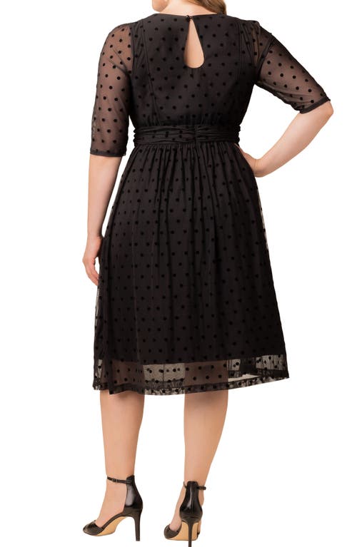 Kiyonna Vita Cocktail Dress In Black