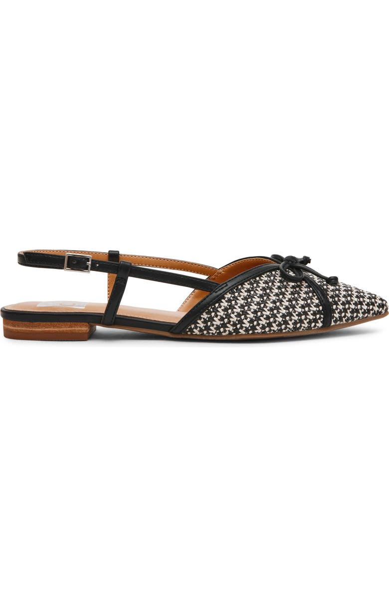 DV by Dolce Vita Carsen Slingback Flat, Alternate, color, Black White