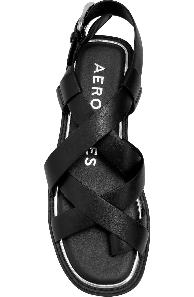 Aerosoles Cargo Toe Loop Sandal, Alternate, color, Black Fx Nappa