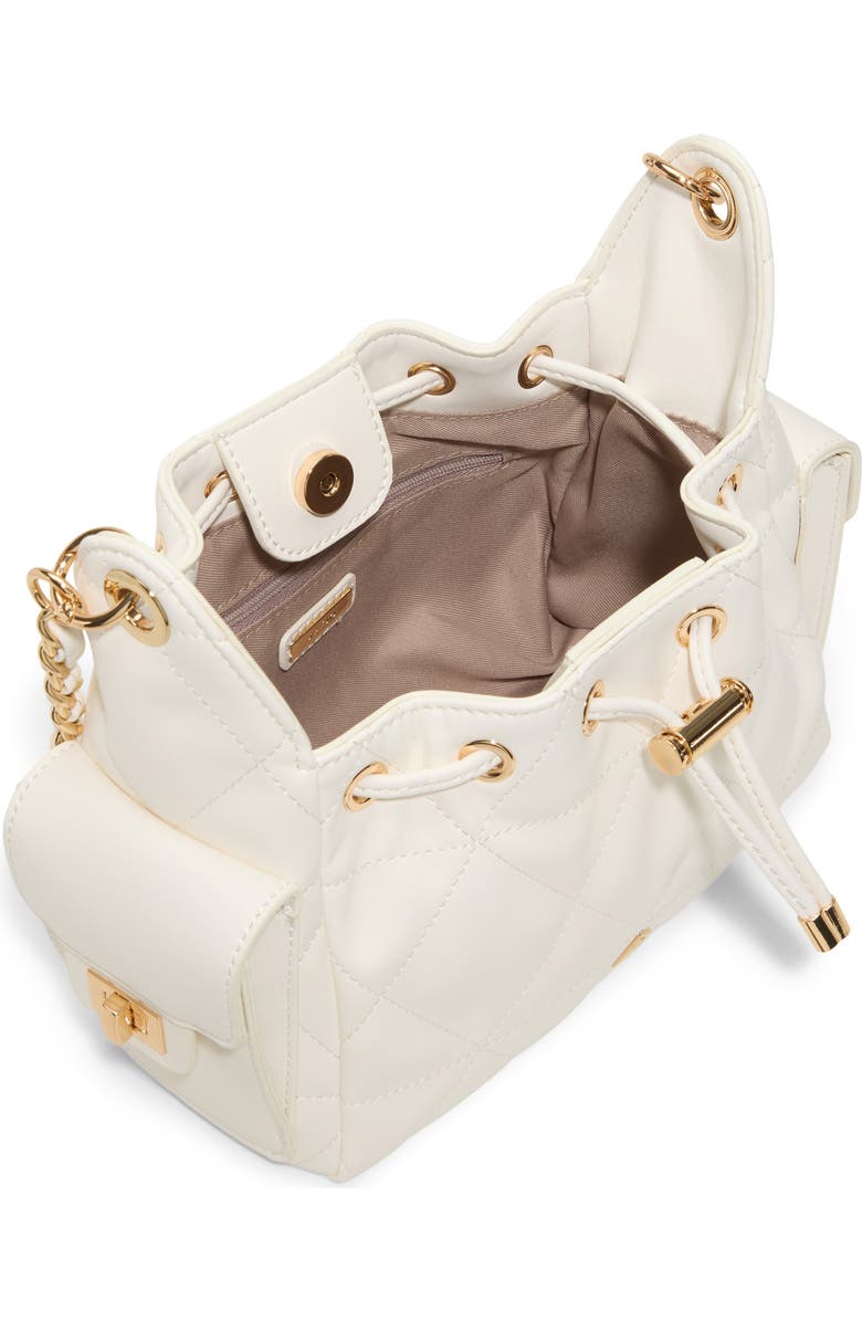 ALDO Sephiraa Faux Leather Shoulder Bag, Alternate, color, White