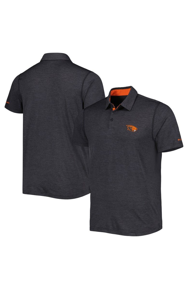 Columbia Men's Columbia Black Oregon State Beavers Tech Trail Omni-Shade Polo, Main, color, Black