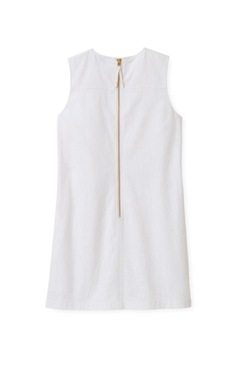 Cartolina Fiona Linen Shift Dress, Alternate, color, Bright White